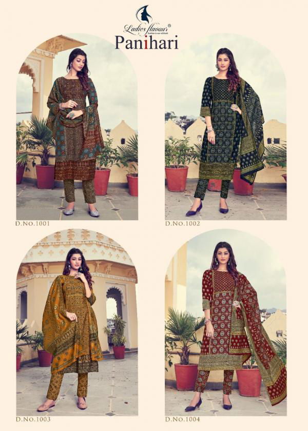 Panihari By Ladies Flavour 1001-1004 Readymade Salwar Suits Catalog